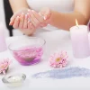 Nail Care. Closeup Of Beautiful Woman Hands With Natural Nails In Beauty Salon.
